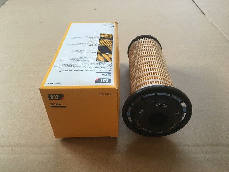 เครื่องลูบเพลิง เครื่องกรอง Caterpillar Element เครื่องขุดเครื่องยนต์ชิ้นส่วน