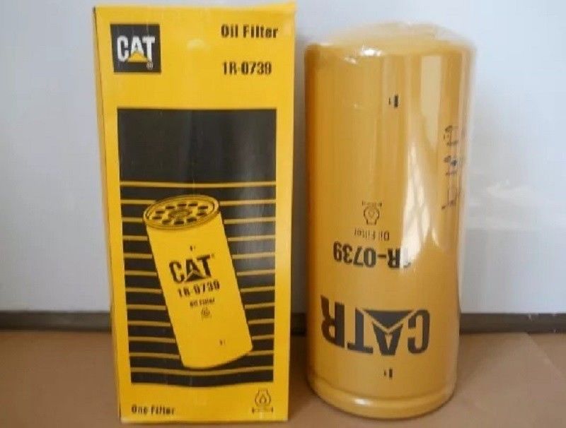 เครื่องกรองน้ํามัน Caterpillar สีเดิม 1R0739 อะไหล่เครื่องยนต์ดีเซล