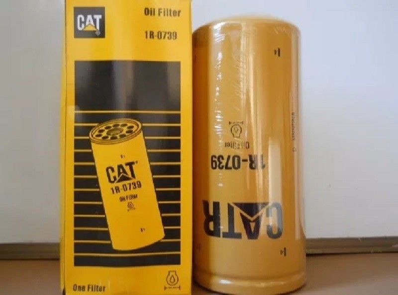 เครื่องกรองน้ํามัน Caterpillar สีเดิม 1R0739 อะไหล่เครื่องยนต์ดีเซล