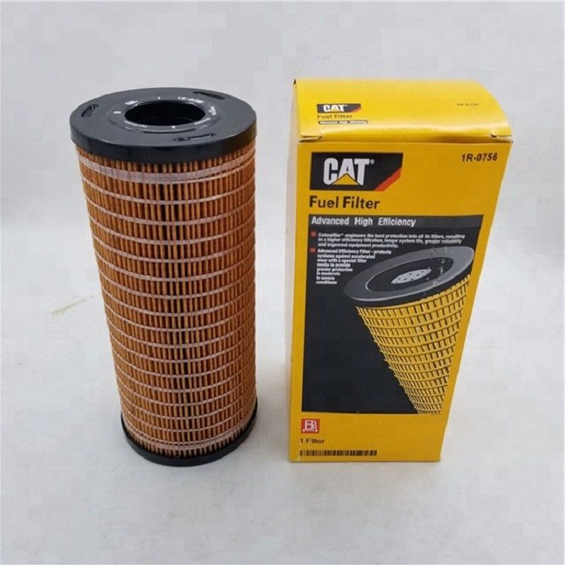 เครื่องกรองน้ํามันคุณภาพสูงสําหรับเครื่องยนต์ดีเซล 1R0756 สําหรับ Caterpillar